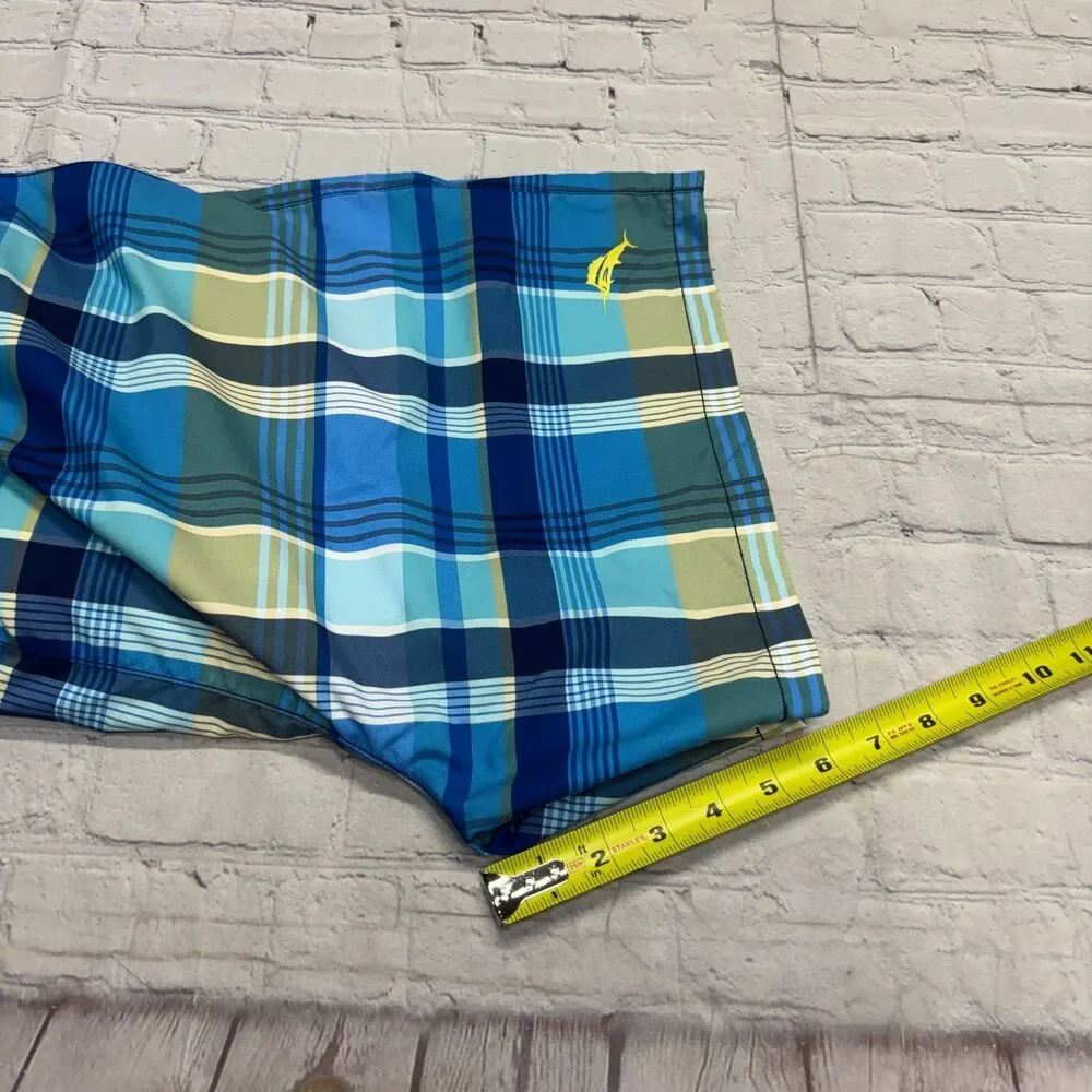 NWT Tommy Bahama Men Naple Riviera Madras Swim Shorts Trunks XL X-Large C137 -25